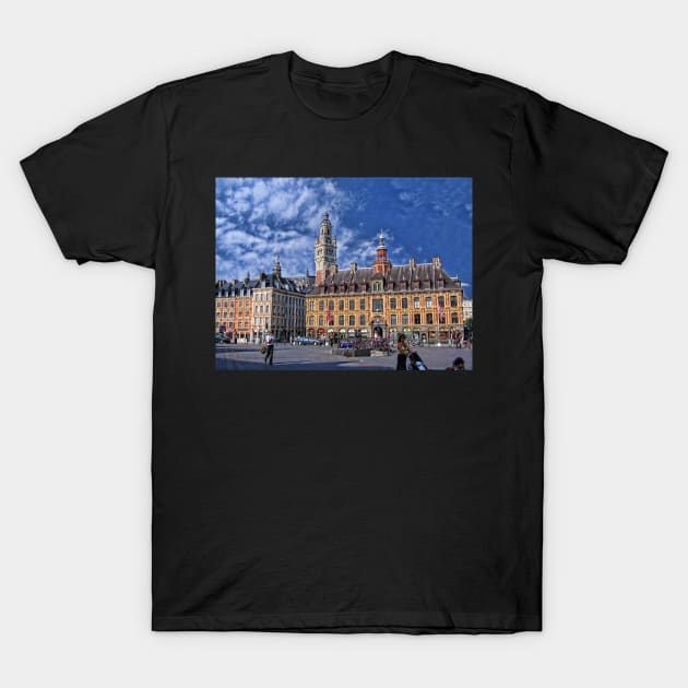 Grand' Place, Lille, France T-Shirt by vadim19